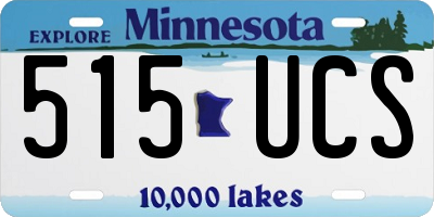 MN license plate 515UCS