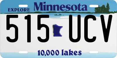 MN license plate 515UCV