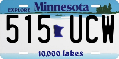 MN license plate 515UCW