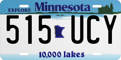MN license plate 515UCY