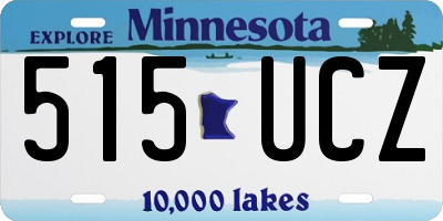 MN license plate 515UCZ