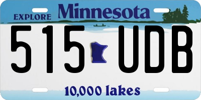 MN license plate 515UDB