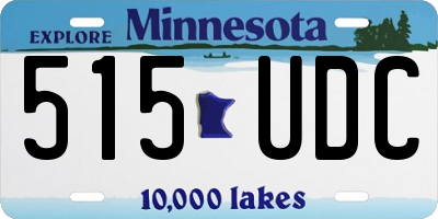 MN license plate 515UDC