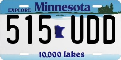 MN license plate 515UDD