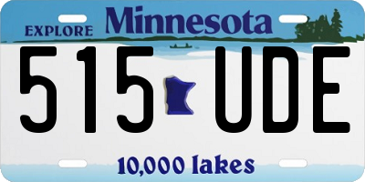 MN license plate 515UDE