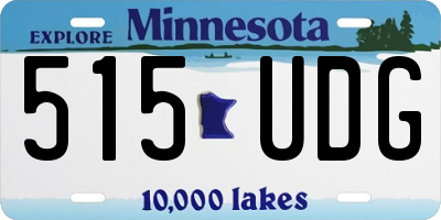 MN license plate 515UDG