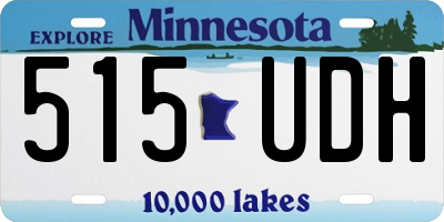 MN license plate 515UDH