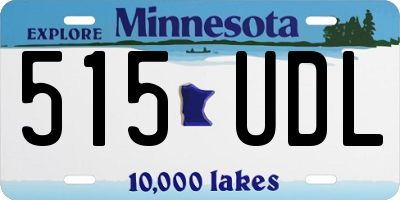 MN license plate 515UDL