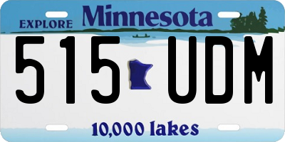 MN license plate 515UDM