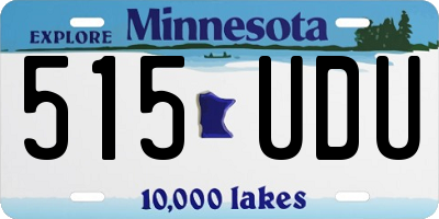 MN license plate 515UDU