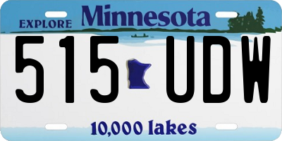 MN license plate 515UDW