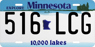 MN license plate 516LCG