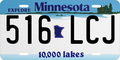 MN license plate 516LCJ