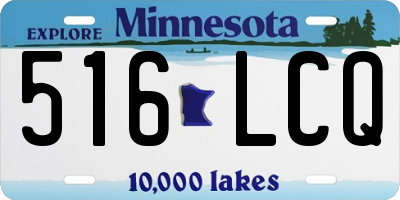 MN license plate 516LCQ