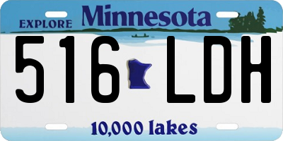 MN license plate 516LDH