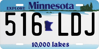 MN license plate 516LDJ