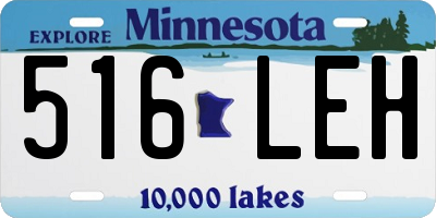 MN license plate 516LEH