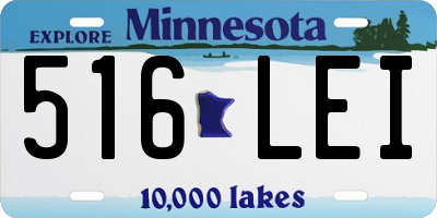 MN license plate 516LEI