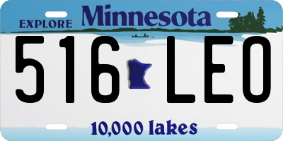 MN license plate 516LEO