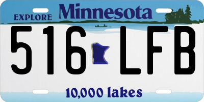 MN license plate 516LFB