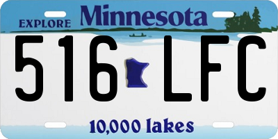 MN license plate 516LFC