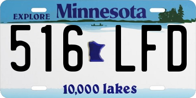 MN license plate 516LFD