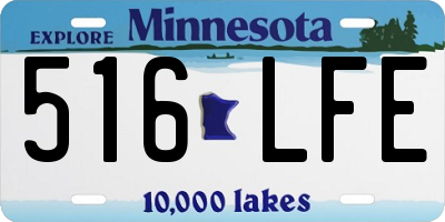 MN license plate 516LFE