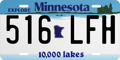 MN license plate 516LFH