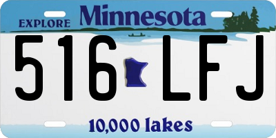 MN license plate 516LFJ