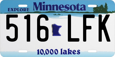 MN license plate 516LFK