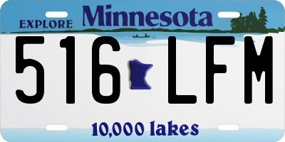 MN license plate 516LFM