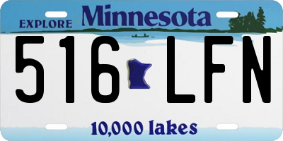 MN license plate 516LFN