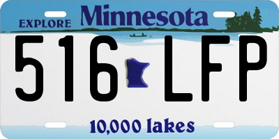 MN license plate 516LFP