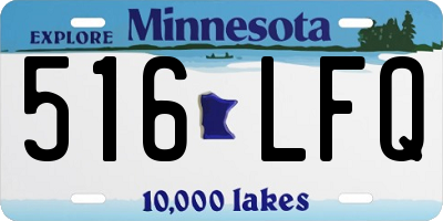 MN license plate 516LFQ