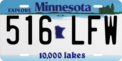 MN license plate 516LFW