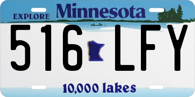 MN license plate 516LFY