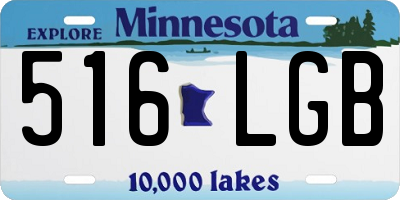 MN license plate 516LGB