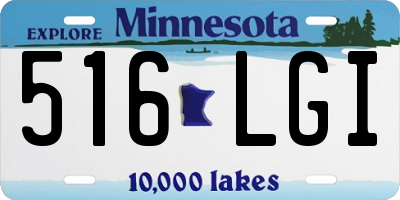 MN license plate 516LGI