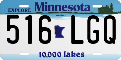 MN license plate 516LGQ