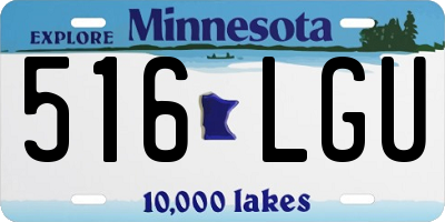 MN license plate 516LGU