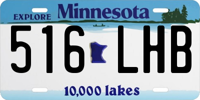 MN license plate 516LHB