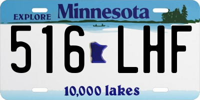 MN license plate 516LHF
