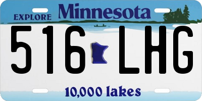 MN license plate 516LHG