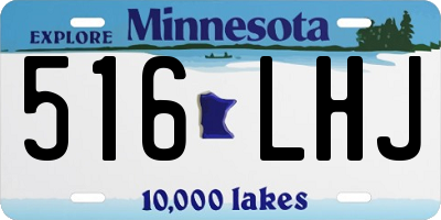 MN license plate 516LHJ