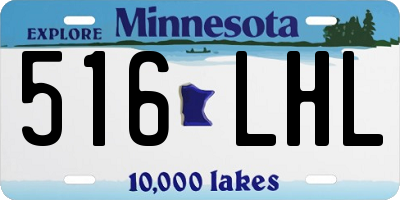 MN license plate 516LHL
