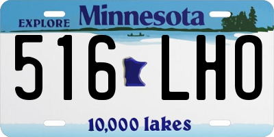 MN license plate 516LHO