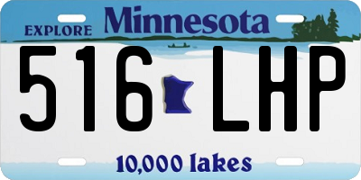 MN license plate 516LHP