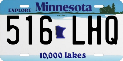 MN license plate 516LHQ