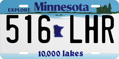 MN license plate 516LHR