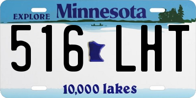 MN license plate 516LHT